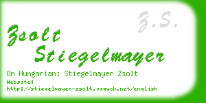 zsolt stiegelmayer business card